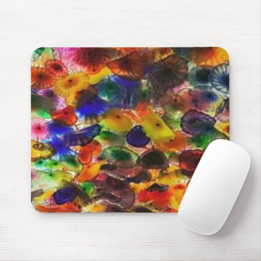 Tapis De Souris OEuvre en verre Mousepad (Avec souris)