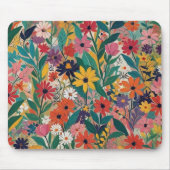Tapis De Souris OEuvre florale colorée (Devant)