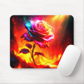 Tapis De Souris Oeuvre rose (Avec souris)