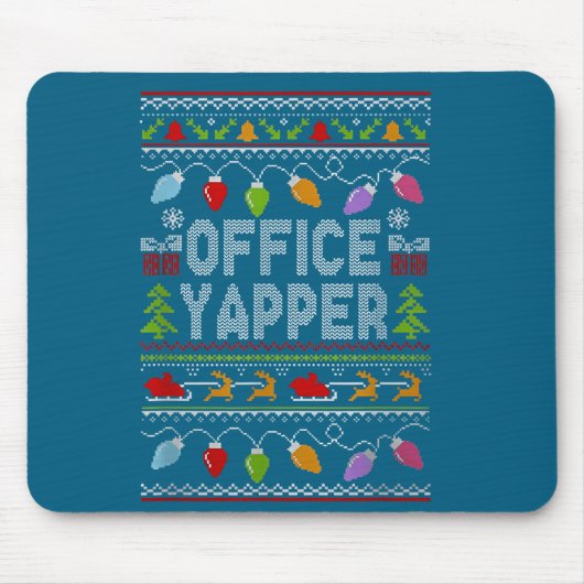 Tapis De Souris Office Yapper Ugly Sweater Christmas (Devant)