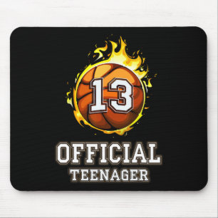 Tapis De Souris Officiel Adolescent Bysketbyll 13e cadeau d'annive