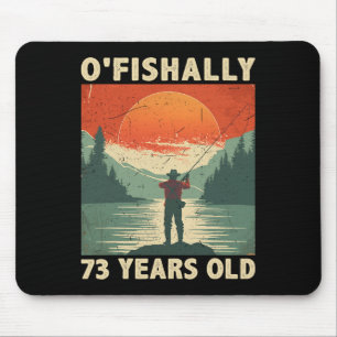 Tapis De Souris Officiellement 73 ans 1952 Pêche Pêcheur 73e