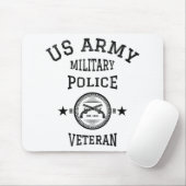 Tapis De Souris Officier de police vétéran à la retraite (Avec souris)