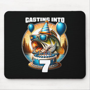 Tapis De Souris O'fishally 7 Ans Anniversaire de pêche 7ème Annive