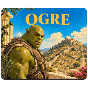 Tapis De Souris Ogre, monstre de fantasy gothique