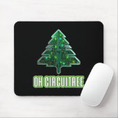 Tapis De Souris Oh Circuitree Christmas Electronics Circuit Board (Avec souris)