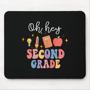 Tapis De Souris Oh Hey 2e année amusant retour à l'école