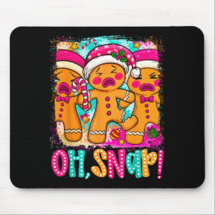 Tapis De Souris Oh Snap Drôle de Noël Bonhomme en Pain d'Épices Xm