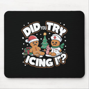 Tapis De Souris Oh Snap Gingerbread Homme Cookie Avez-Vous Essayé