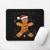 Tapis De Souris Oh Snap Gingerbread Man Christmas Funny Cookie Ugl (Avec souris)