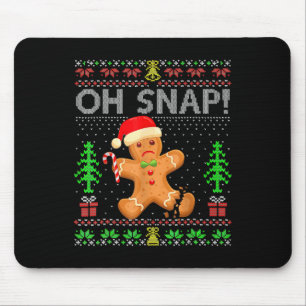 Tapis De Souris Oh Snap Gingerpain homme Noël Noël Noël Noël Vacan