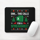 Tapis De Souris Oh This Calls For A Spreadsheet Christmas  (Avec souris)