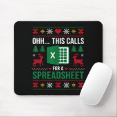 Tapis De Souris Oh This Calls For A Spreadsheet Christmas (Avec souris)