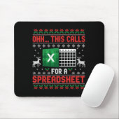 Tapis De Souris Oh This Calls For A Spreadsheet Christmas Sweater (Avec souris)