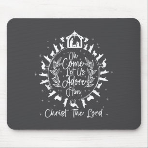 Tapis De Souris Oh venez adorons-Le Christ le Seigneur, Jésus Ch