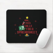 Tapis De Souris Ohhh This Calls For A Spreadsheet Ugly Christmas S (Avec souris)