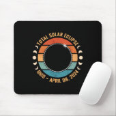Tapis De Souris Ohio 2024 Total Éclipse Solaire Parcours Totalité  (Avec souris)