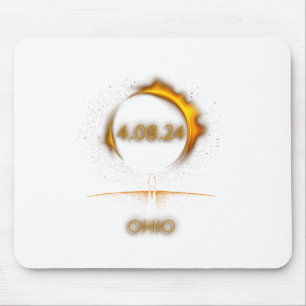 Tapis De Souris Ohio Total Éclipse Solaire Avril 8 2024 Totalité E