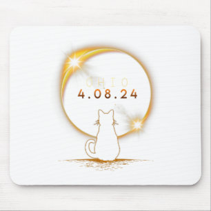 Tapis De Souris Ohio Total Solaire Eclipse 2024 Cat Solaire Eclips