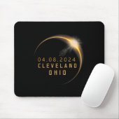 Tapis De Souris Ohio Total Solar Eclipse 2024 - Ohio Solar Eclipse (Avec souris)