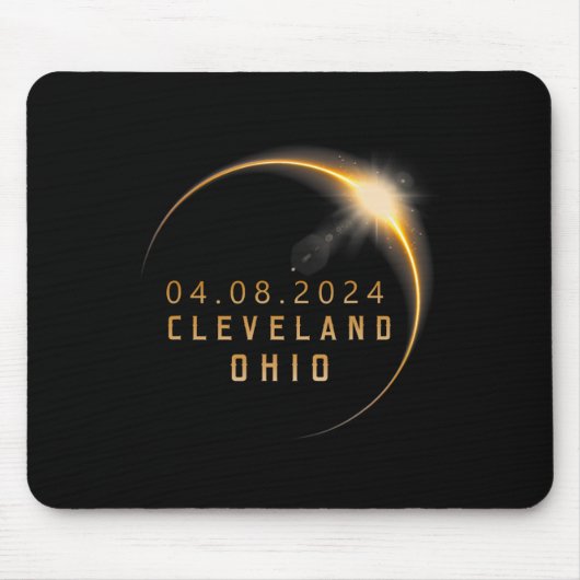 Tapis De Souris Ohio Total Solar Eclipse 2024 - Ohio Solar Eclipse (Devant)