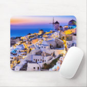Tapis De Souris Oia Santorin Grèce (Avec souris)