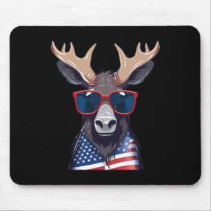 Tapis De Souris Oie avec drapeau américain patriotique Indépendanc