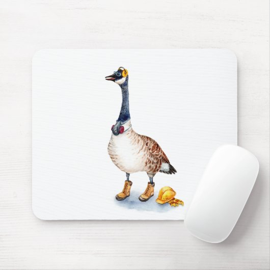 Tapis De Souris Oie de sécurité (Avec souris)