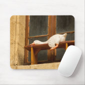 Tapis De Souris Oie posée sur un banc Mousepad (Avec souris)