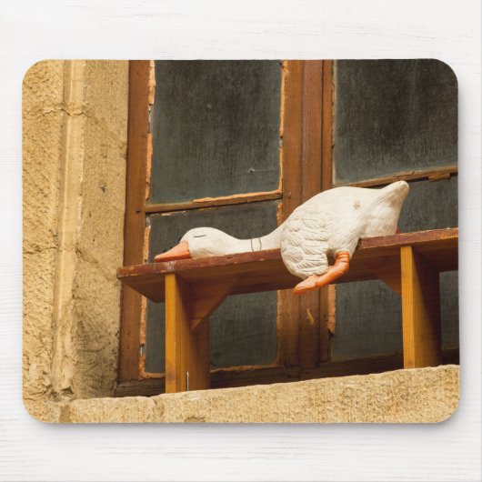 Tapis De Souris Oie posée sur un banc Mousepad (Devant)