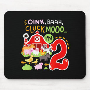 Tapis De Souris Oink Baa Moo Je Suis 2 Animaux de la Ferme 2ème An