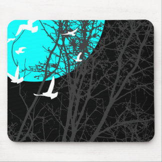 Tapis De Souris oiseau à silhouette