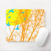 Tapis De Souris oiseau à silhouette (Avec souris)