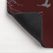 Tapis De Souris oiseau à silhouette (Coin)