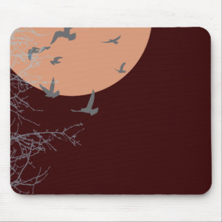Tapis De Souris oiseau à silhouette