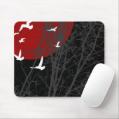 Tapis De Souris oiseau à silhouette (Avec souris)