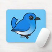 Tapis De Souris Oiseau bleu de montagne (Avec souris)