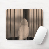 Tapis De Souris Oiseau, Cage, bars (Avec souris)