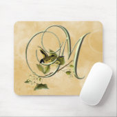 Tapis De Souris Oiseau chanteur M initial (Avec souris)