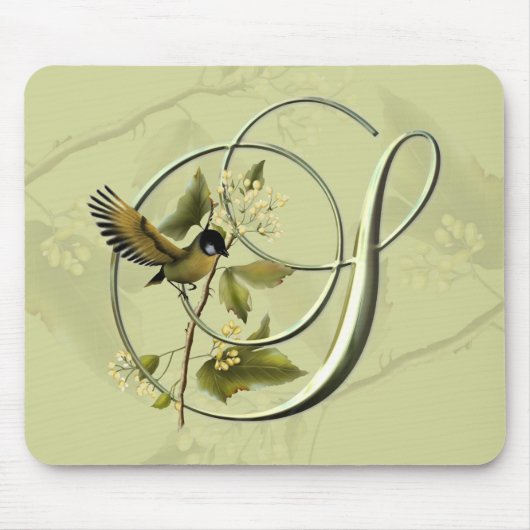 Tapis De Souris Oiseau chanteur S initial (Devant)