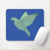 Tapis de souris oiseau Colombe bleue (Avec souris)