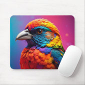 Tapis De Souris oiseau coloré (Avec souris)