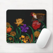 Tapis De Souris oiseau dans la boîte de fleur (Avec souris)