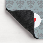 Tapis De Souris Oiseau dans le mousepad d'amour (Coin)