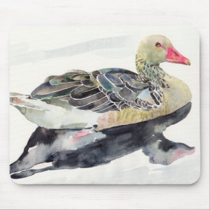 Tapis De Souris Oiseau d'aquarelle d'aspiration de main, canard