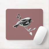 TAPIS DE SOURIS OISEAU D'ARGENT (Avec souris)