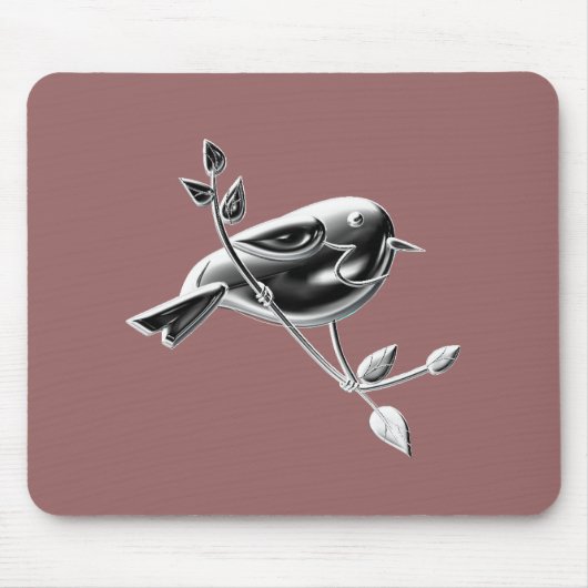 TAPIS DE SOURIS OISEAU D'ARGENT (Devant)