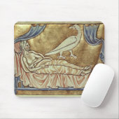 Tapis De Souris Oiseau de Caladrius, réputé prévoir (Avec souris)