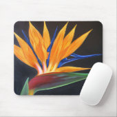 Tapis De Souris Oiseau de la peinture tropicale de fleur de (Avec souris)
