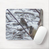 Tapis De Souris Oiseau de neige (Avec souris)